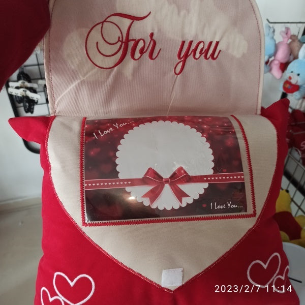 Square Letter Pillowcase with Photo Insert