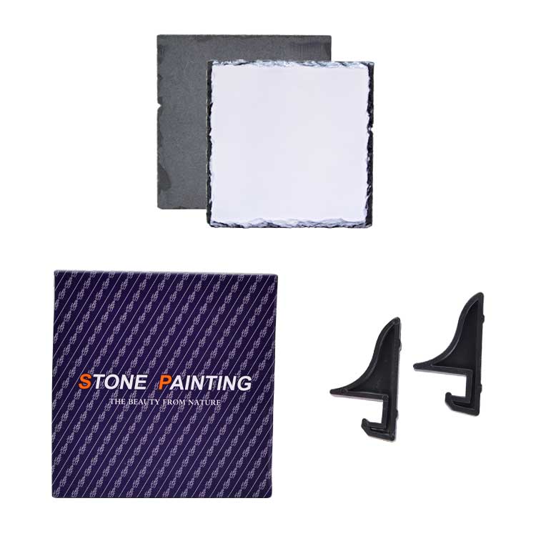 Sublimation Shiny Square Natural Stone - 15x15cm