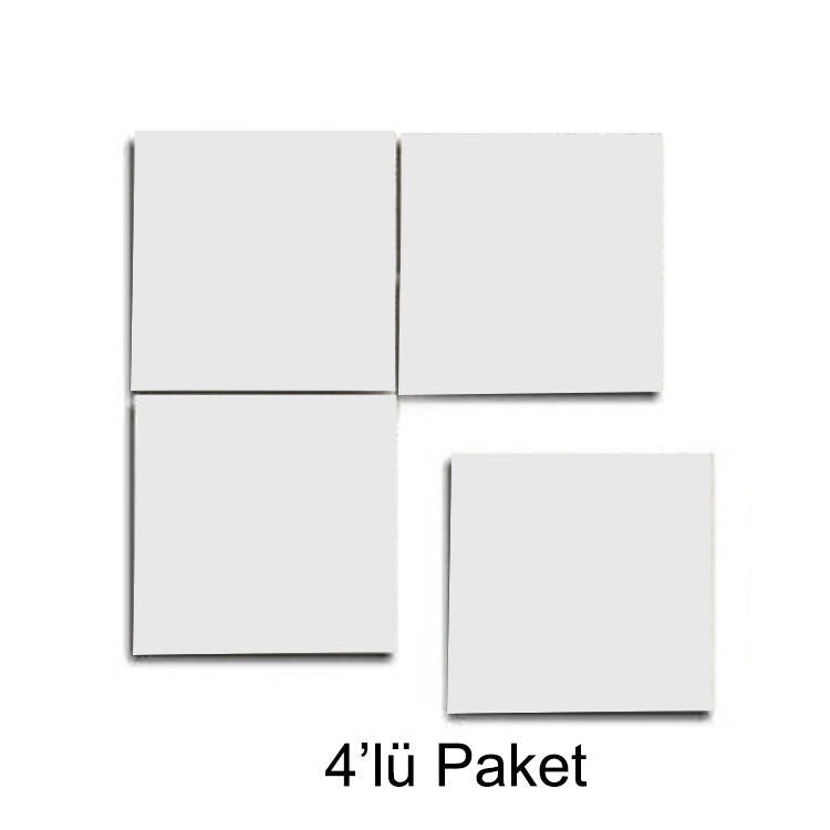 5x5cm Sublimation Square Ceramic Magnet - Pack of 4