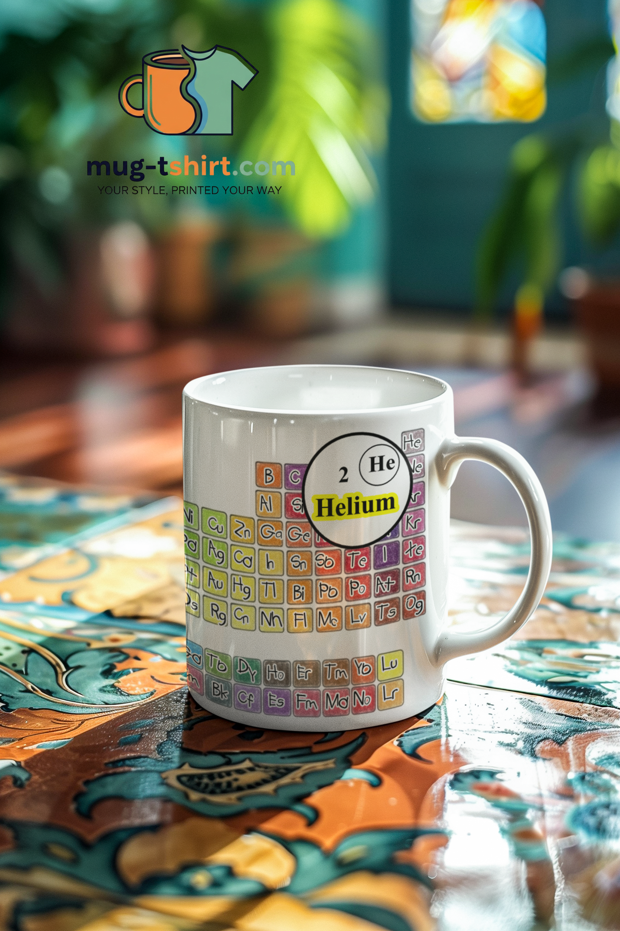 Periodic Table Elements Mug - Custom Coffee Mug Up to 20 Elements - Personalized Set