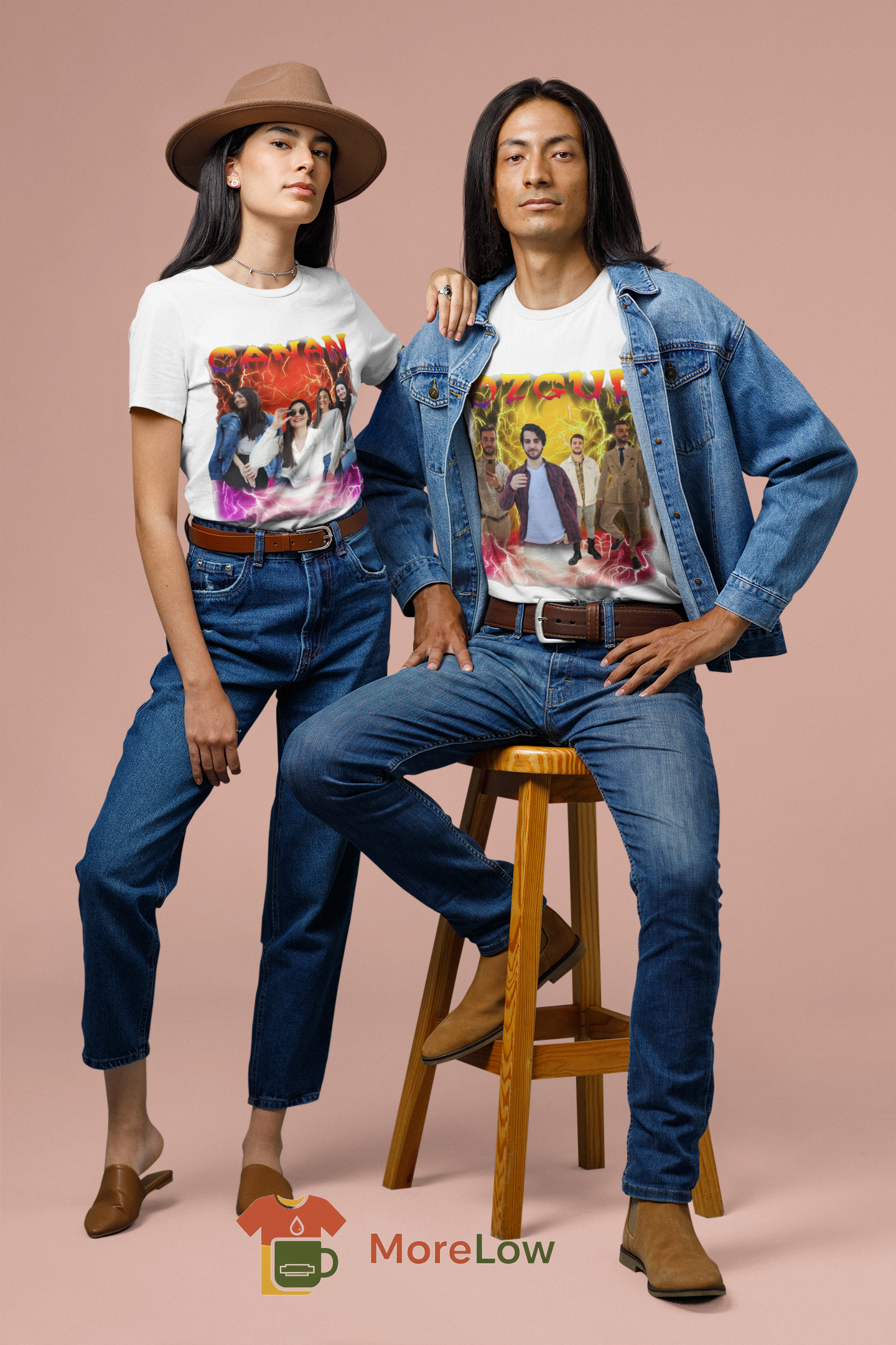Custom Photo and Text Design T-Shirt | Bachelor/Bachelorette Party T-Shirt | Unisex Sublimation Print