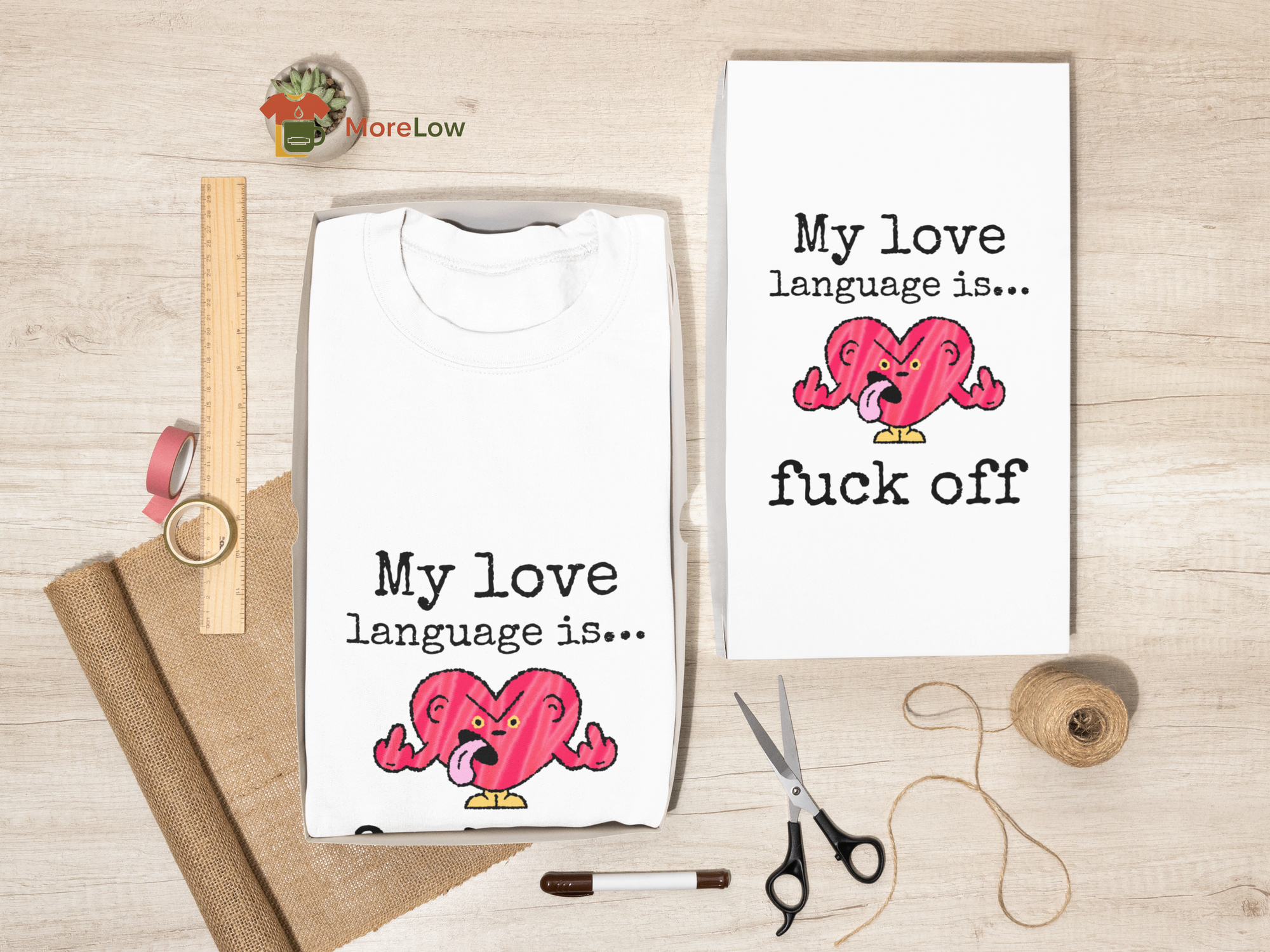 Funny Love Language 'My Love Language is... Fuck Off' Sweatshirt & T-Shirt