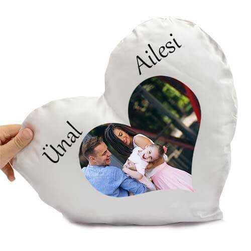 Heart White Satin Pillowcase