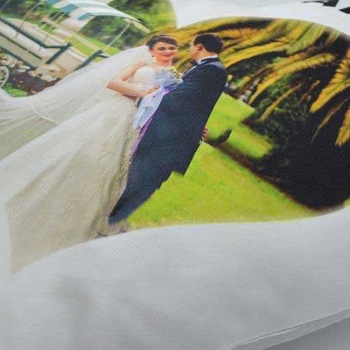 Heart White Satin Pillowcase