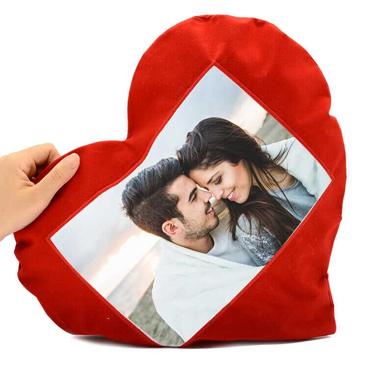Sublimation Horizontal Red Heart Pillowcase