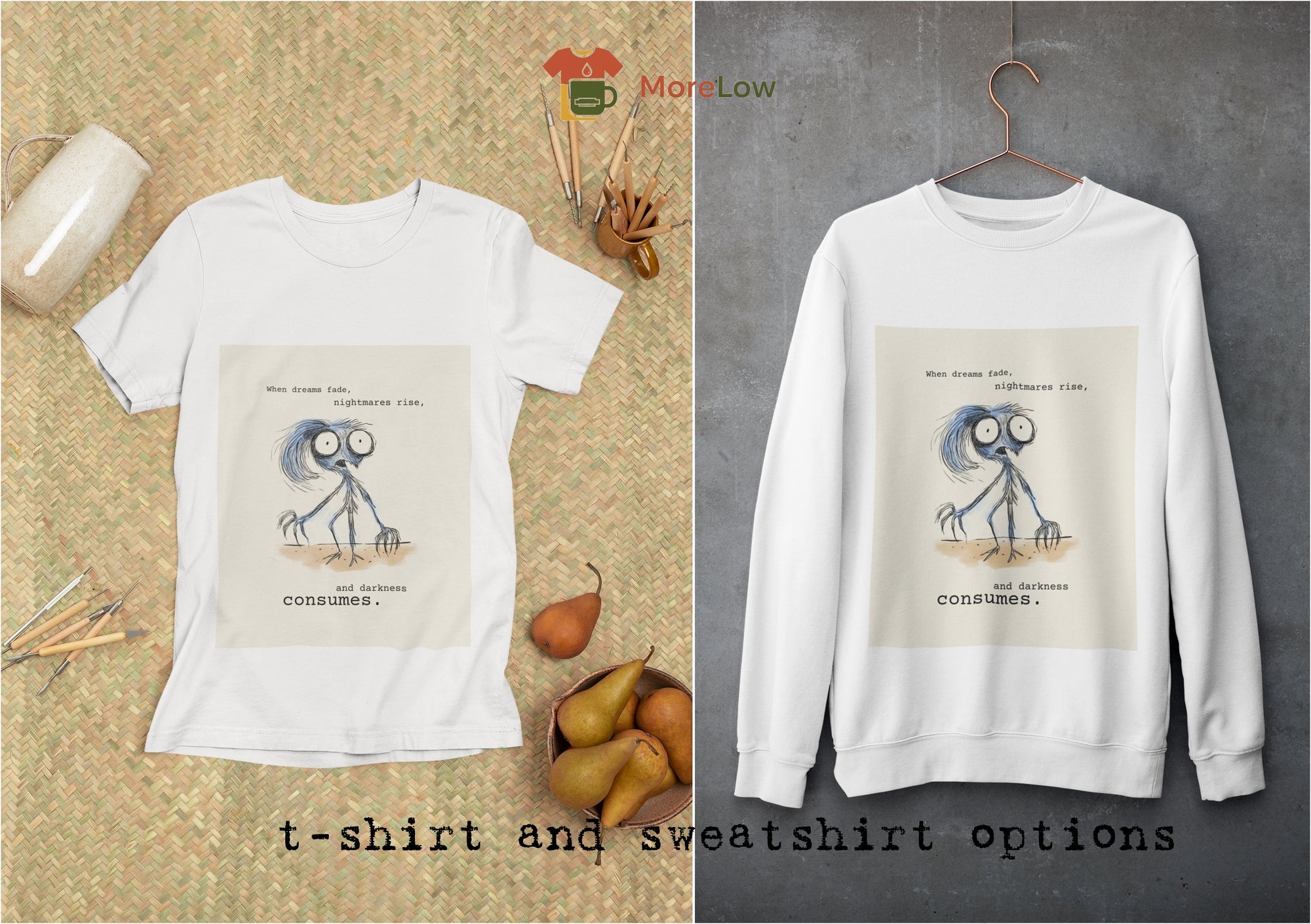 A Style Born from Nightmares: "When Dreams Fade" T-shirt and Sweatshirt