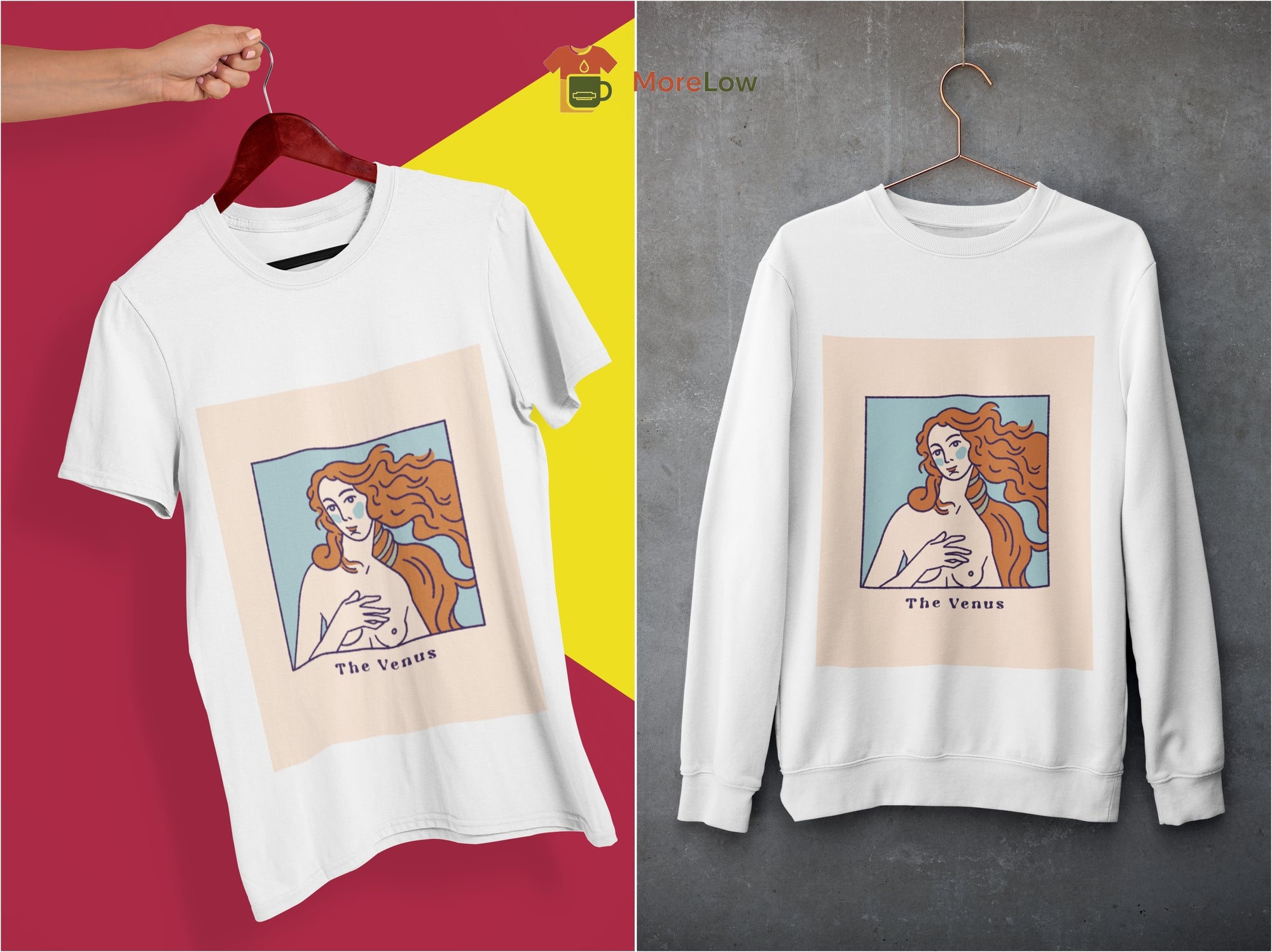 Modern Venus T-shirt and Sweatshirt