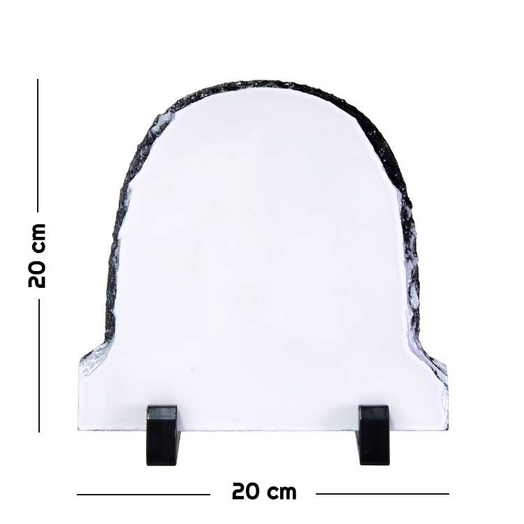 Sublimation Oval Natural Stone - 20x20cm