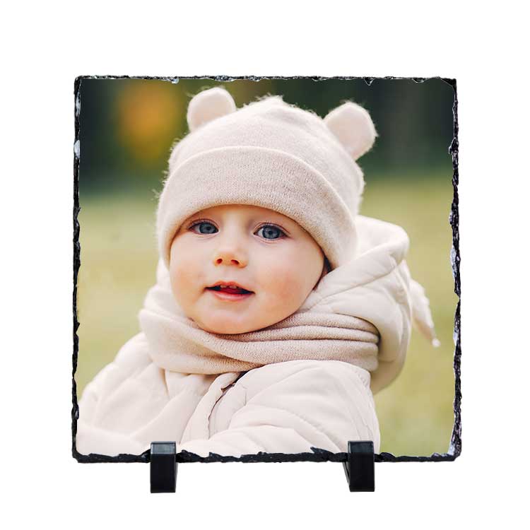 Sublimation Square Natural Stone Photo Frame - 20x20cm