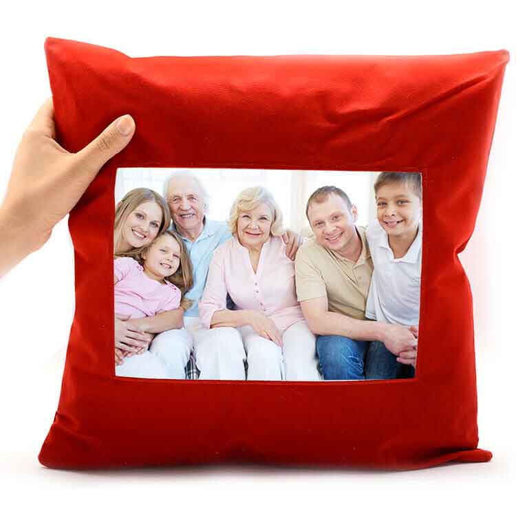Sublimation Square Red Suede Pillow (Without Strips)