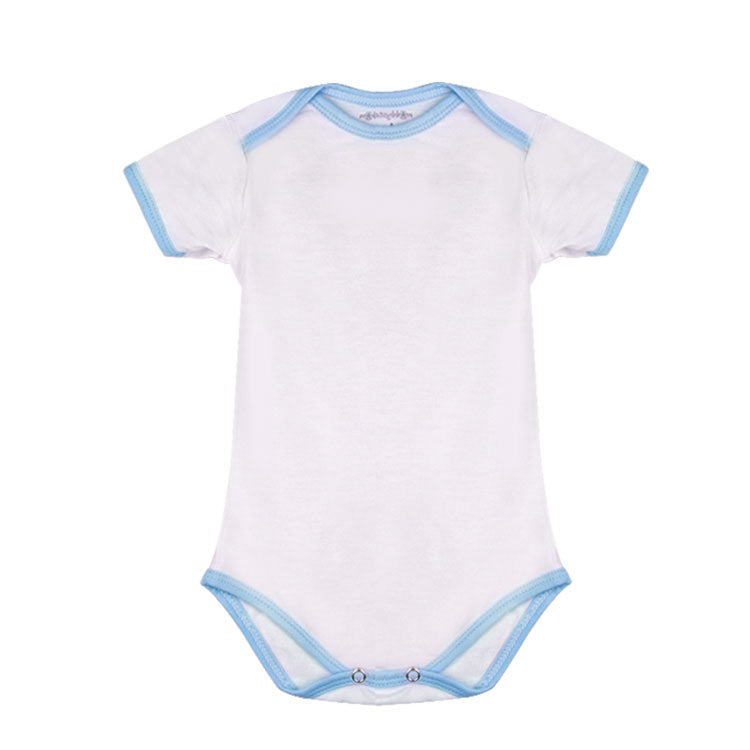Sublimation Short Sleeve Blue Baby Bodysuit
