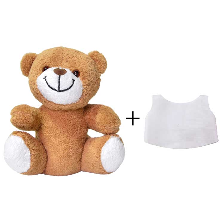 Customizable Brown Plush Bear | Add Photo/Text | Unique Gift for Kids and Adults | Personalized Toy