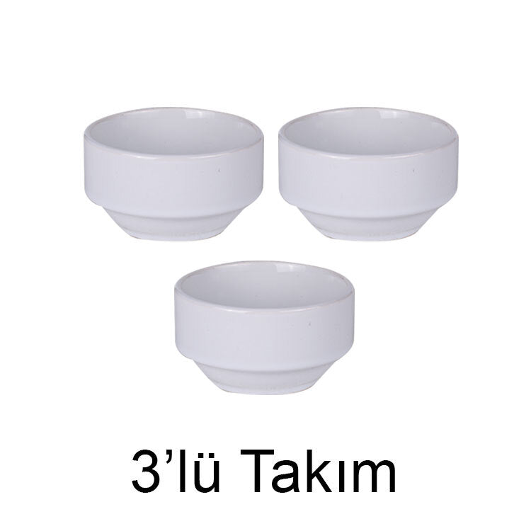 Sublimation Porcelain White Bowl - Pack of 3
