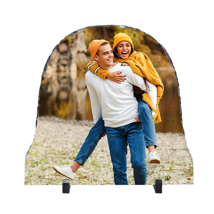 Sublimation Oval Natural Stone Frame - 30x30cm