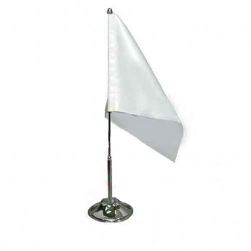 Custom Double-Sided Desk Flag - Logo, Country Flag, Association Banner Printed - Personalized Mini Flag with Pole
