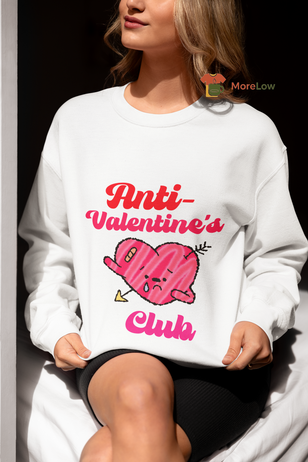 T-Shirt Design for Anti-Valentine's Day: Cartoonish Wounded Heart - Etsy Sweatshirt and T-Shirt Options