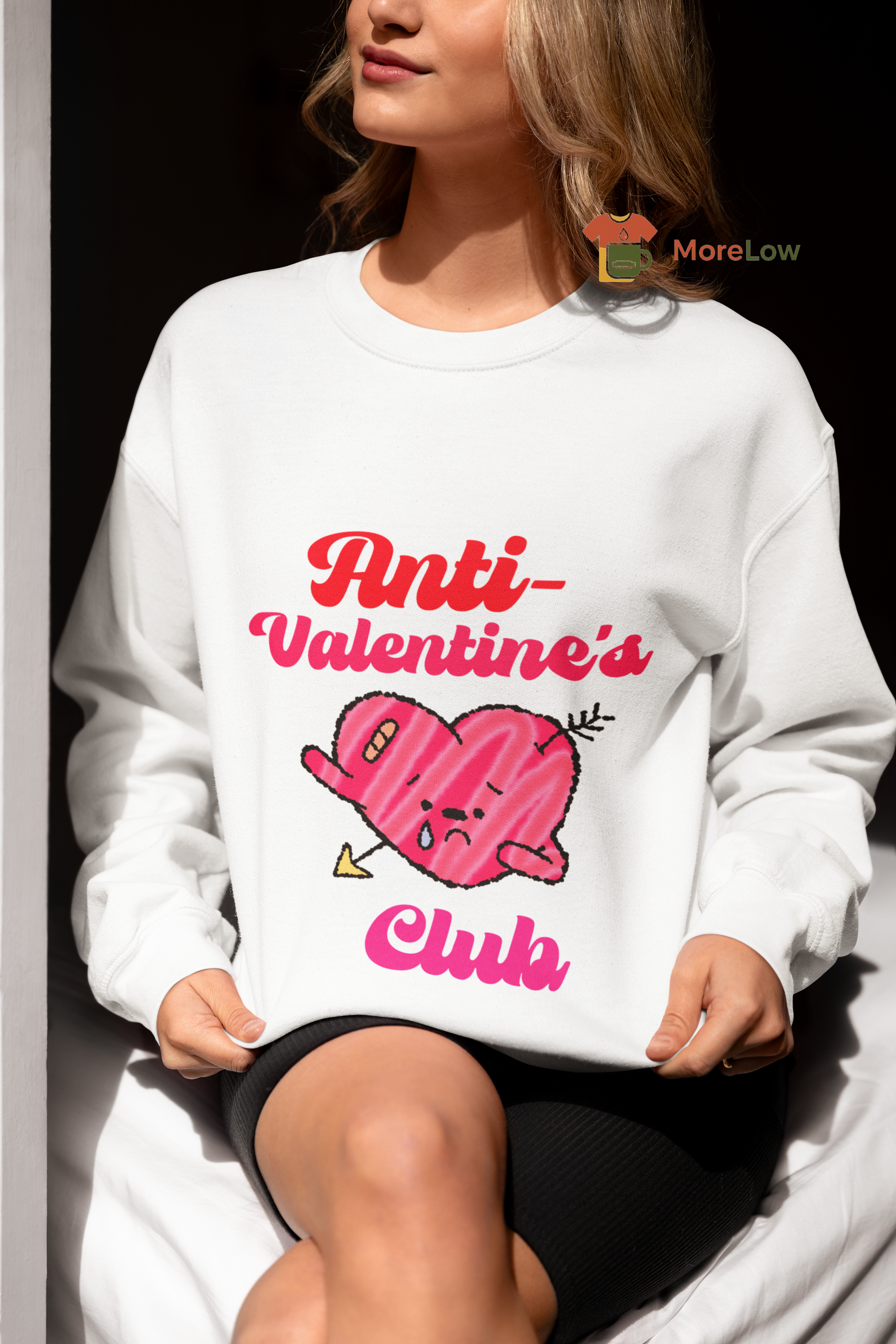 T-Shirt Design for Anti-Valentine's Day: Cartoonish Wounded Heart - Etsy Sweatshirt and T-Shirt Options