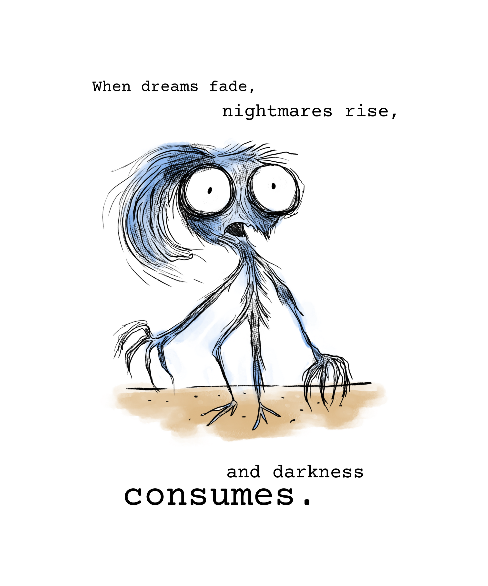A Style Born from Nightmares: "When Dreams Fade" T-shirt and Sweatshirt
