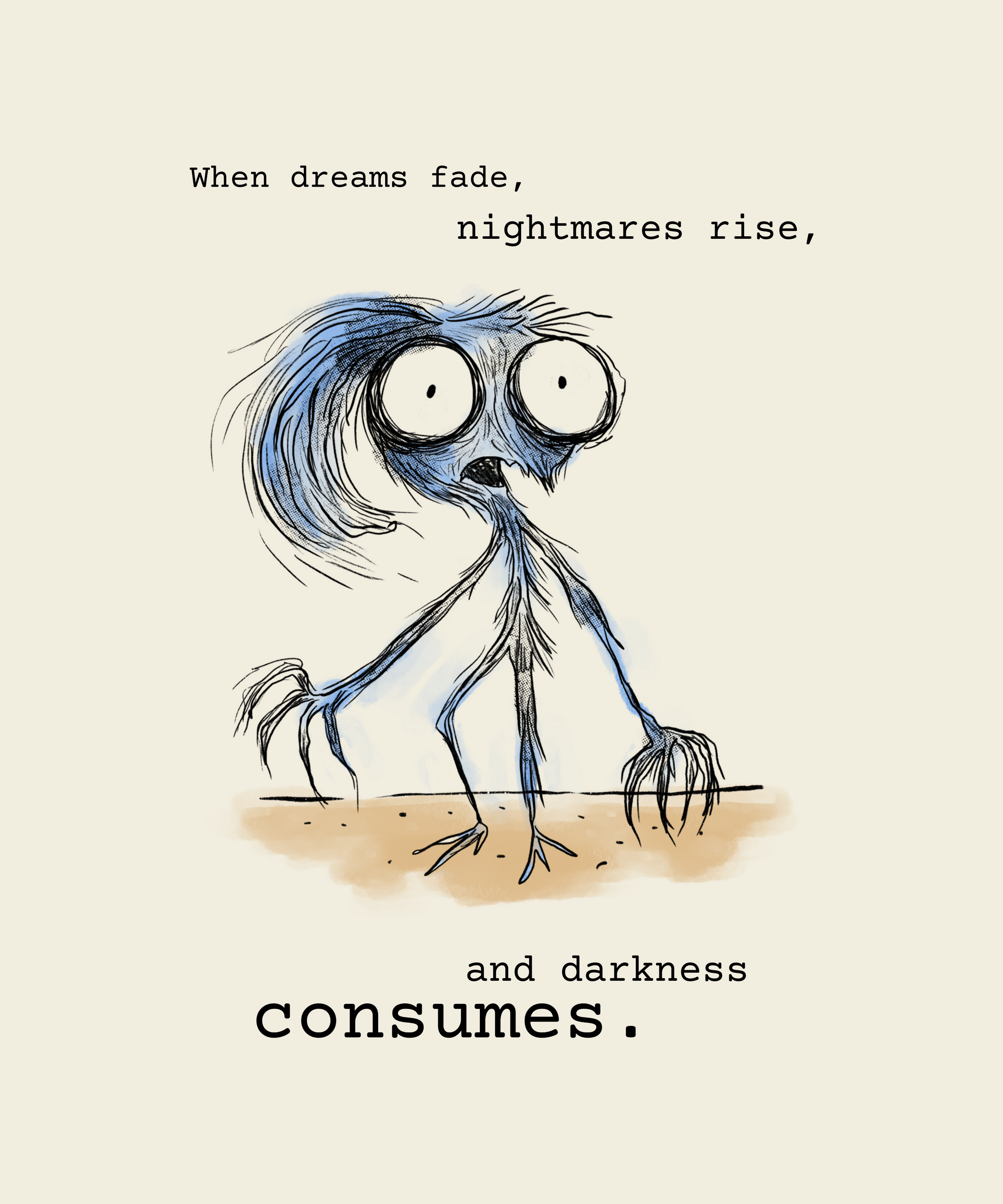 A Style Born from Nightmares: "When Dreams Fade" T-shirt and Sweatshirt