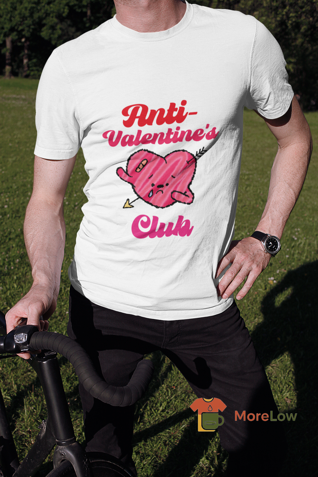 T-Shirt Design for Anti-Valentine's Day: Cartoonish Wounded Heart - Etsy Sweatshirt and T-Shirt Options