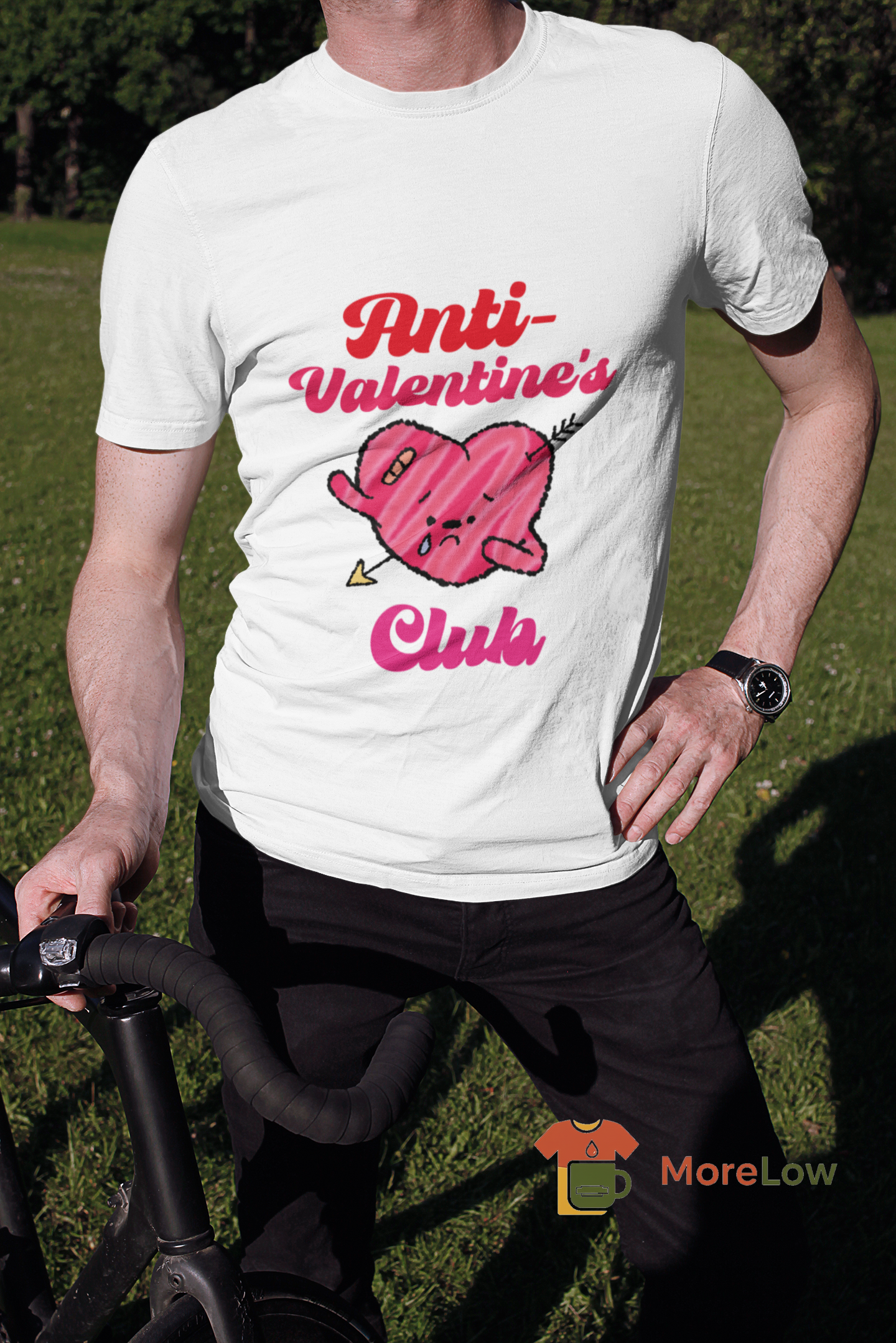 T-Shirt Design for Anti-Valentine's Day: Cartoonish Wounded Heart - Etsy Sweatshirt and T-Shirt Options