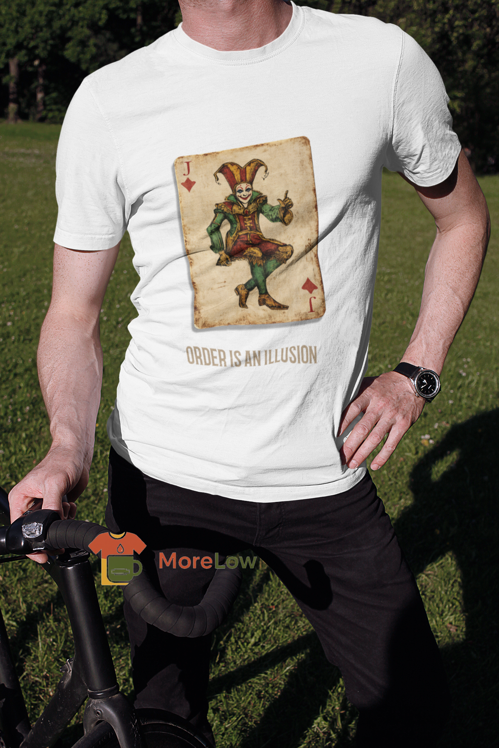 Funny Jester Card 'Order is an Illusion' Sweatshirt & T-Shirt