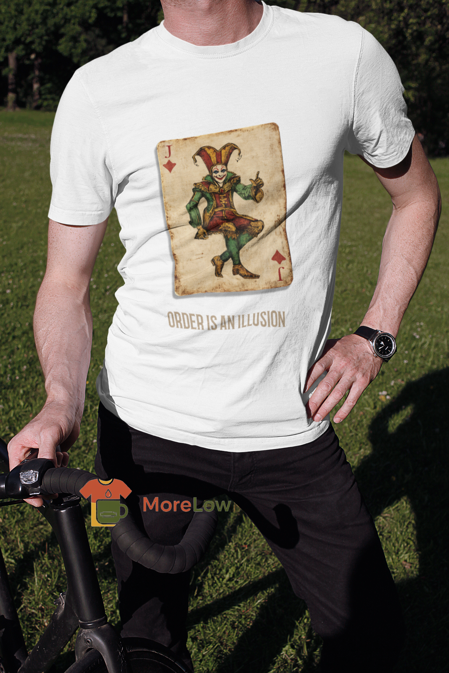 Funny Jester Card 'Order is an Illusion' Sweatshirt & T-Shirt