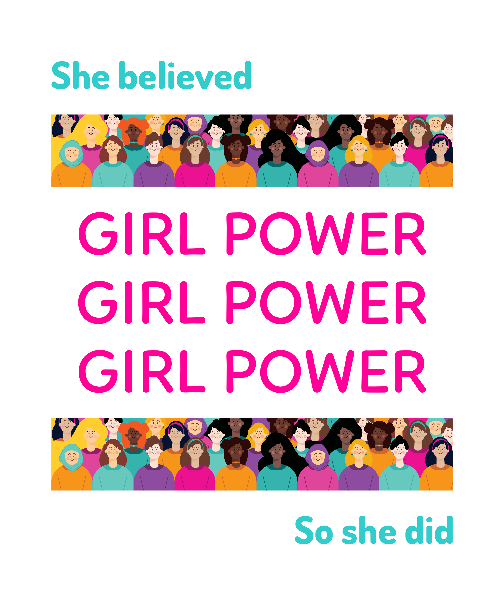 Women's Empowerment: She Believed, She Succeeded T-shirt and Sweatshirt